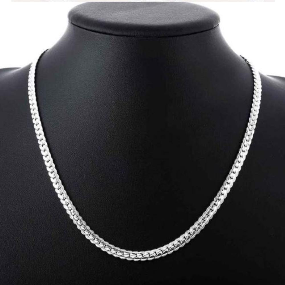 925 Sterling silver snake necklace - Picture 1 of 5